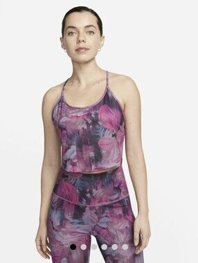 ✨️Nike One Dri-FIT Matching Set Cosmic Fuchsia Leggings & Crop Tank Small✨️